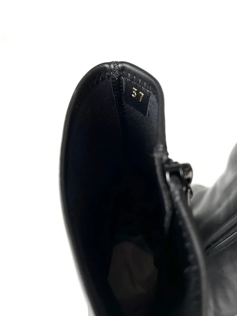 Stella McCartney Skyla Black Platform Sock Boots with Textured Block Heel - Picture 6 of 11